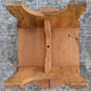 Small Vintage Antique Old Solid Wood Wooden Rectangular Table Foot Step Stool Plant Stand Side Accent Chair Seat Hand Painted Cow