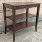 Antique Vintage Old Reclaimed Salvaged 3 Tier Solid Mahogany Wood Wooden Side End Accent Table Lamp Plant Stand Nightstand Shelf