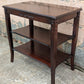 Antique Vintage Old Reclaimed Salvaged 3 Tier Solid Mahogany Wood Wooden Side End Accent Table Lamp Plant Stand Nightstand Shelf