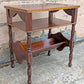 Vintage Antique Old Reclaimed Salvaged 3 Tier Solid Hardwood Wood Wooden Side End Accent Table Lamp Plant Stand Nightstand Newspaper Shelf