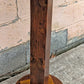 Vintage Antique Old Reclaimed Salvaged Handmade SOLID Mahogany Circular Wood Wooden Lamp Plant End Side Hall Table Stand Shelf