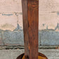 Vintage Antique Old Reclaimed Salvaged Handmade SOLID Mahogany Circular Wood Wooden Lamp Plant End Side Hall Table Stand Shelf