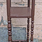 Vintage Antique Old Reclaimed Salvaged SOLID Wood Wooden End Side Hall Shelf Accent 2 Tier Table Plant Lamp Stand