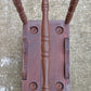 Vintage Antique Old Reclaimed Salvaged SOLID Wood Wooden End Side Hall Shelf Accent 2 Tier Table Plant Lamp Stand
