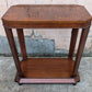 Antique Vintage Old Reclaimed Salvaged Imperial Furniture Co. SOLID Walnut Wood Wooden End Side Hall Shelf Accent Table Lamp Plant Stand