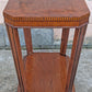 Antique Vintage Old Reclaimed Salvaged Imperial Furniture Co. SOLID Walnut Wood Wooden End Side Hall Shelf Accent Table Lamp Plant Stand