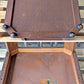 Antique Vintage Old Reclaimed Salvaged Imperial Furniture Co. SOLID Walnut Wood Wooden End Side Hall Shelf Accent Table Lamp Plant Stand