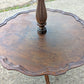 Antique Vintage Old Reclaimed Salvaged SOLID Walnut Wood Wooden 2 Tier Pie Crust Butler Dumbwaiter End Side Hall Dining Table Food Stand