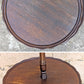 Antique Vintage Old Reclaimed Salvaged SOLID Mahogany Wood Wooden 2 Tier Pie Crust Butler Dumbwaiter End Side Hall Dining Table Food Stand