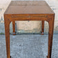 Vintage Antique Old Reclaimed Salvaged Henredon SOLID Mahogany Wood Wooden Side End Hall Table Night Stand Shelf Drawer