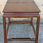 Vintage Antique Old Reclaimed Salvaged Henredon SOLID Mahogany Wood Wooden Side End Hall Table Night Stand Shelf Drawer
