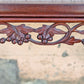 Set of Small Vintage Antique Old Solid Mahogany Wood Wooden Carved Serpentine Square Nesting Nested Stacked Stand Side Accent Tables
