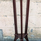 Vintage Antique Old "Bombay Company" Neo Classical Style SOLID Cherry Fruit Wood Wooden Lamp End Side Plant Hall Table Stand Shelf Circular