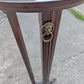 Vintage Antique Old "Bombay Company" Neo Classical Style SOLID Cherry Fruit Wood Wooden Lamp End Side Plant Hall Table Stand Shelf Circular
