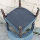 Antique Vintage Old Reclaimed Salvaged SOLID Hard Wood Wooden Fabric Upholstery Upholstered Armrest Armchair Side Lounge Seat Corner Tub Barrel Cushion Chair