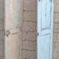 Pair 44"x69" Antique Vintage Old Reclaimed Salvaged SOLID Wood Wooden Cabinet Pantry Door 2 Raised Panels