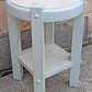 Vintage Antique Old Handmade Handcrafted SOLID Wood Wooden Primitive Style Shelf Plant Stand End Accent Table Nightstand