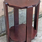Vintage Antique Old Handmade Handcrafted SOLID Wood Wooden Primitive Style Octagon Octagonal Shelf Plant Stand End Accent Table Nightstand