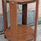 Vintage Antique Old Handmade Handcrafted SOLID Wood Wooden Primitive Style Octagon Octagonal Shelf Plant Stand End Accent Table Nightstand (Copy)