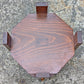 Vintage Antique Old Handmade Handcrafted SOLID Wood Wooden Primitive Style Octagon Octagonal Shelf Plant Stand End Accent Table Nightstand (Copy)