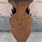 Antique Vintage Victorian Old Reclaimed Salvaged SOLID Wood Wooden Carved Side End Hall Accent Sofa Serpentine Table Plant Lamp Stand