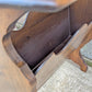 Antique Vintage Victorian Old Reclaimed Salvaged SOLID Wood Wooden Carved Side End Hall Accent Sofa Serpentine Table Plant Lamp Stand