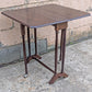 Vintage Antique Reclaimed Salvaged SOLID Cherry Wood Wooden Drop Leaf Gate Leg Gateleg End Accent Side Dining Table