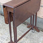 Vintage Antique Reclaimed Salvaged SOLID Cherry Wood Wooden Drop Leaf Gate Leg Gateleg End Accent Side Dining Table