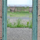 31"H Vintage Antique Old SOLID Wood Wooden Neo Classical Distressed Style Ornate Decorative Carved Decor Wall Mirror Beveled Glass Rectangle