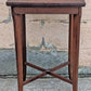 Antique Vintage Old Reclaimed Salvaged DISTRESSED SOLID Mahogany Wood Wooden Shelf Plant Pot Lamp Stand End Side Accent Table Nightstand