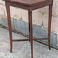 Antique Vintage Old Reclaimed Salvaged DISTRESSED SOLID Mahogany Wood Wooden Shelf Plant Pot Lamp Stand End Side Accent Table Nightstand