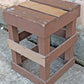 Vintage Antique Old Reclaimed Salvaged SOLID Wood Wooden Crate Box Bin Table Foot Step Stool Plant Stand Side Accent Chair Seat Garden Bench