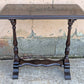 Antique Vintage Old Reclaimed Salvaged SOLID Carved Walnut Wood Wooden Neo-Classical Side End Hall Accent Foyer Sofa Lamp Table Stand