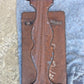 Antique Vintage Old Reclaimed Salvaged SOLID Carved Walnut Wood Wooden Neo-Classical Side End Hall Accent Foyer Sofa Lamp Table Stand