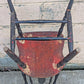 Antique Vintage Old Reclaimed Salvaged Shabby Chic Distressed Windsor Solid Hardwood Wood Wooden Spindle Back Dining Side Accent Chair