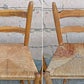 Vintage Antique Old Reclaimed Salvaged Ladderback Reclaimed Salvaged SOLID Wood Wooden Dining Accent Side Rattan Seagrass Chair Seat