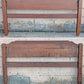 Vintage Antique Old Reclaimed Salvaged SOLID Maple Wood Wooden Queen Size Bed Frames Head Foot Board Rail Slat Set