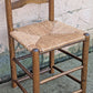 Vintage Antique Old Ladderback Reclaimed Salvaged SOLID Wood Wooden Dining Accent Side Rattan Seagrass Chair Seat