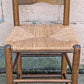 Vintage Antique Old Ladderback Reclaimed Salvaged SOLID Wood Wooden Dining Accent Side Rattan Seagrass Chair Seat