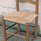 Vintage Antique Old Ladderback Reclaimed Salvaged SOLID Wood Wooden Dining Accent Side Rattan Seagrass Chair Seat
