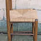 Vintage Antique Old Ladderback Reclaimed Salvaged SOLID Wood Wooden Dining Accent Side Rattan Seagrass Chair Seat