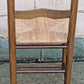 Vintage Antique Old Ladderback Reclaimed Salvaged SOLID Wood Wooden Dining Accent Side Rattan Seagrass Chair Seat