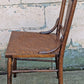 Antique Old Reclaimed Salvaged Country Farmhouse SOLID Quartersawn Oak Wood Wooden Slat Back Side Accent Dining Ladderback Chair Seat