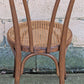 Antique Vintage .,Old Thonet Reclaimed Salvaged SOLID Wood Wooden Curved Bentwood Side Accent Bistro Dining Chair Caned Seat
