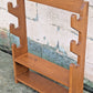 Vintage Antique Old Handmade Handcrafted Reclaimed Salvaged SOLID Wood Wooden Gun Rifle Rack Holder Wall Mounted Hanging Unit Shelf