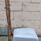 Vintage Antique Old Reclaimed Salvaged SOLID Wood Wooden Side Accent Dressing Butler Valet Gentlemans Chair Fabric Upholstered Seat