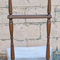 Vintage Antique Old Reclaimed Salvaged SOLID Wood Wooden Side Accent Dressing Butler Valet Gentlemans Chair Fabric Upholstered Seat