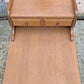 Pair of Vintage Antique Old Mid Century Mersman SOLID Wooden Wood & Formica Wooden 2 Tier End Side Accent Lamp Tables Night Stand Shelf