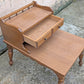 Pair of Vintage Antique Old Mid Century Mersman SOLID Wooden Wood & Formica Wooden 2 Tier End Side Accent Lamp Tables Night Stand Shelf