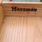 Pair of Vintage Antique Old Mid Century Mersman SOLID Wooden Wood & Formica Wooden 2 Tier End Side Accent Lamp Tables Night Stand Shelf